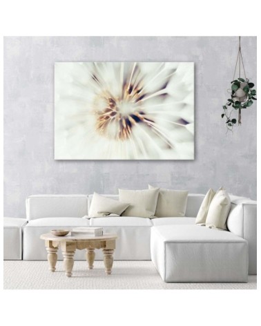 Wandbild für Wohnzimmer - Nahaufnahme eines Löwenzahns | Feeby