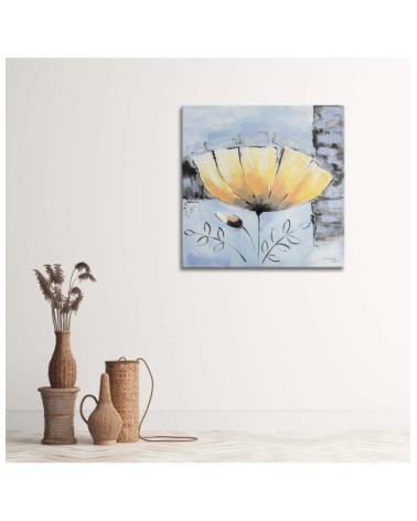 Leinwandbild modern - Blume mit Kelch nach rechts | Feeby