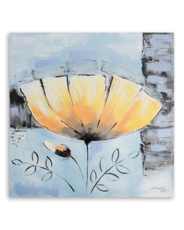 Leinwandbild modern - Blume mit Kelch nach rechts | Feeby
