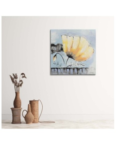 Leinwandbild - Blume mit Kelch nach rechts | Feeby