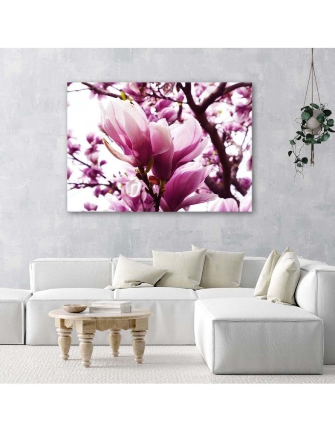 Kwitnąca magnolia - Nowoczesny obraz do salonu | FEEBY