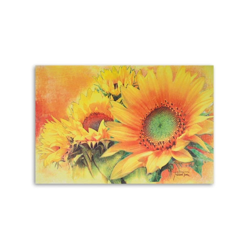 Bild auf Leinwand - Handgemalte Sonnenblumen | Feeby