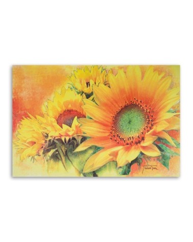 Bild auf Leinwand - Handgemalte Sonnenblumen | Feeby