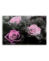 Canvas prints for living room - Pink rose flowers | FEEBY