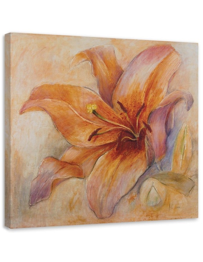 Dekoratives Leinwandbild - Seerose in Nahaufnahme | Feeby