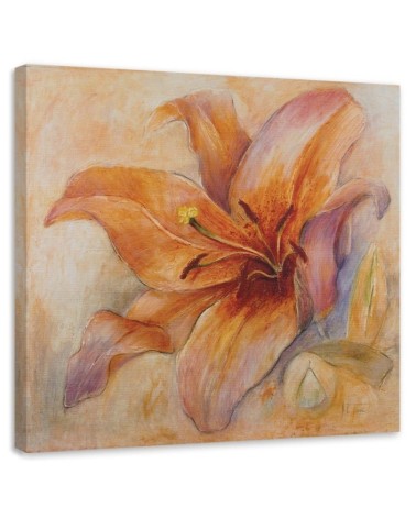 Dekoratives Leinwandbild - Seerose in Nahaufnahme | Feeby