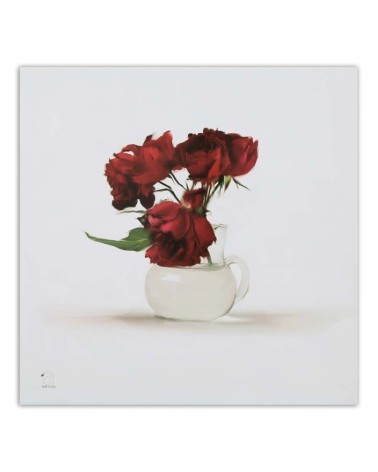 Leinwandbild - Verblühte Rosen in einer Vase | Feeby