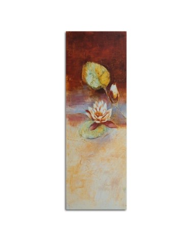 Leinwandbild - Seerosenblüte wie handgemalt | Feeby