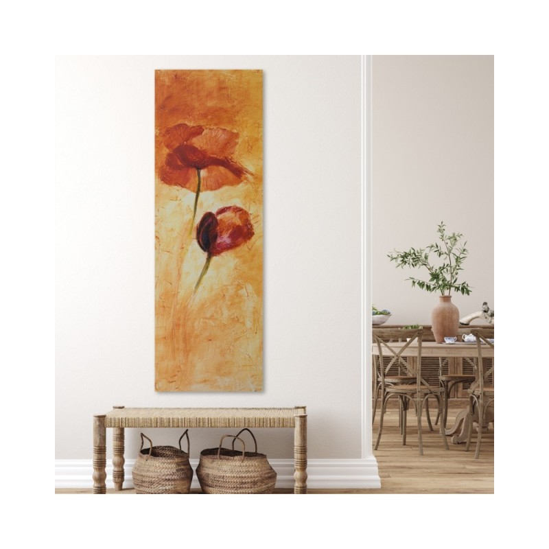 Leinwandbild - Zwei Mohnblumen | Feeby