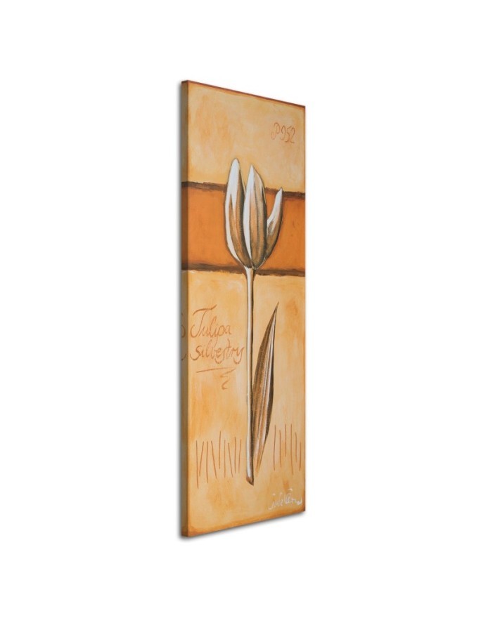 Modernes Wandbild - Tulpe wie handgemalt | Feeby