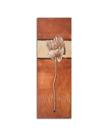 Dekoratives Leinwandbild - Eine einsame Mohnblume | Feeby