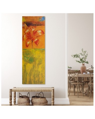 Modernes Wandbild - Orangefarbene Lilie | Feeby