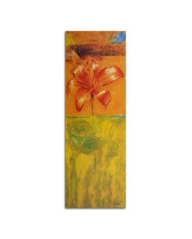 Modernes Wandbild - Orangefarbene Lilie | Feeby
