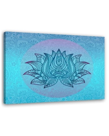 Mandala na niebieskim tle Andrea Haase - Obraz orientalny zen | FEEBY