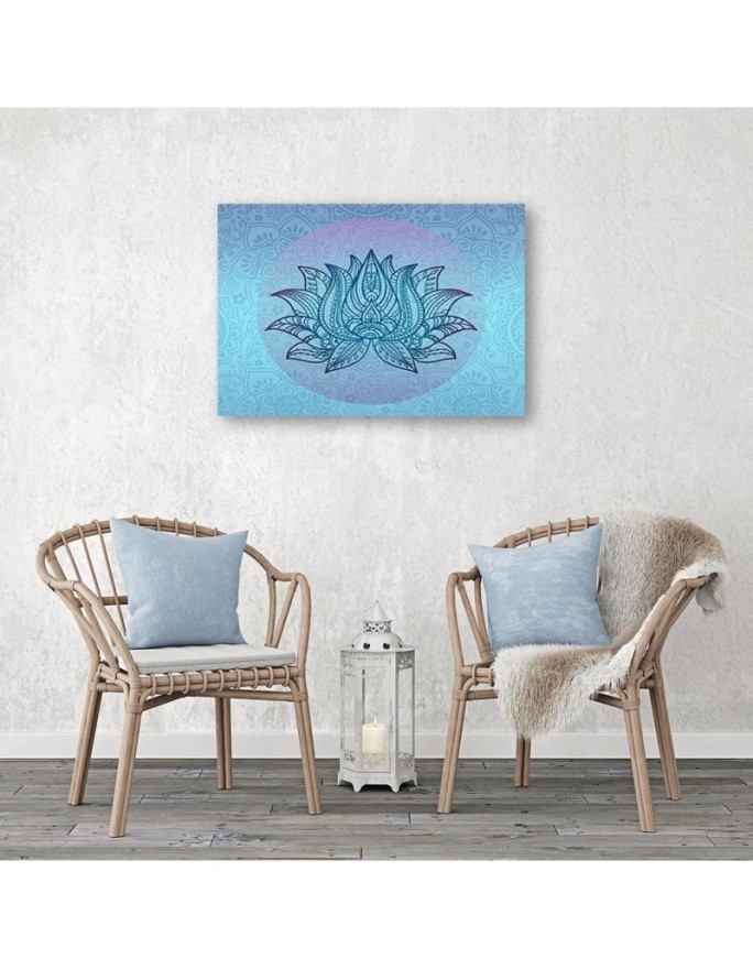 Mandala na niebieskim tle Andrea Haase - Obraz orientalny zen | FEEBY