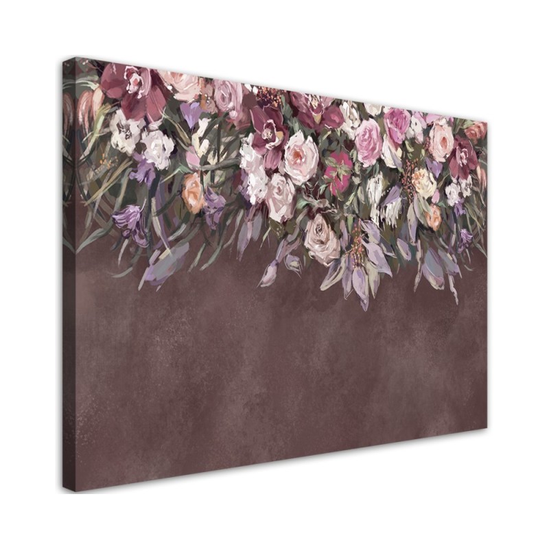 Bild auf Leinwand - Blumen überwachsen | Feeby