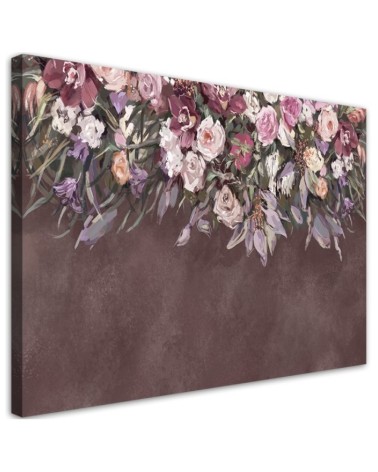 Bedroom Canvas painting - Painted flower bouquet | FEEBY