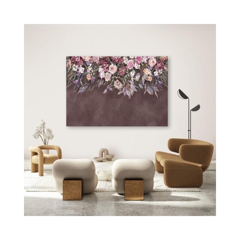 Bild auf Leinwand - Blumen überwachsen | Feeby