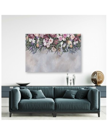 Leinwandbild modern - Blumen überwachsen | Feeby