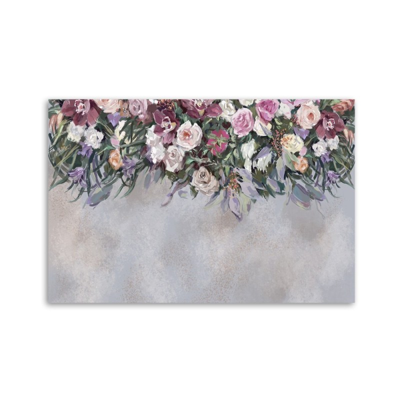 Leinwandbild modern - Blumen überwachsen | Feeby