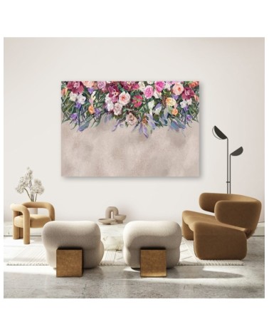 Leinwandbild - Blumen überwachsen | Feeby