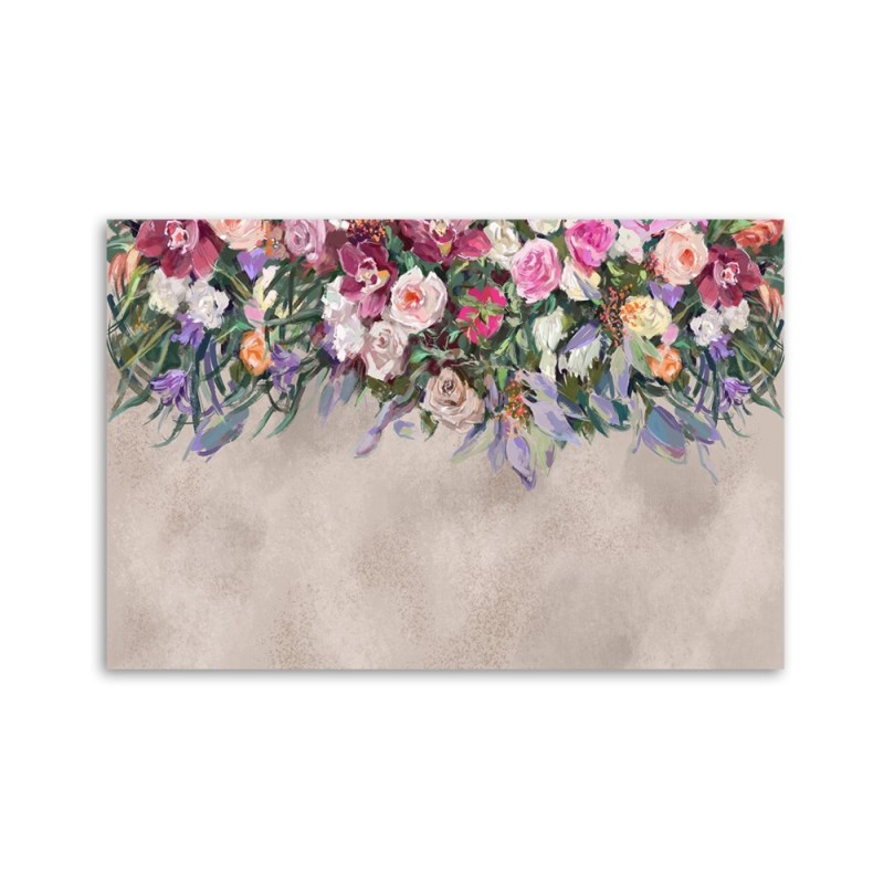 Leinwandbild - Blumen überwachsen | Feeby