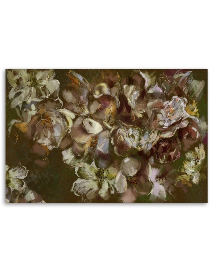 Prints on Canvas picture for living room - Iris flower painted | FEEBY
