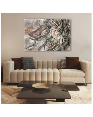 Wandbild für Wohnzimmer - Blume der Königin der Nacht | Feeby