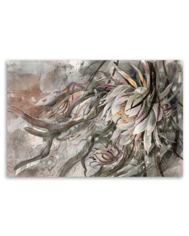 Wandbild für Wohnzimmer - Blume der Königin der Nacht | Feeby