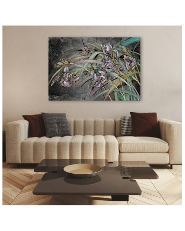 Leinwanddruck - Iris Blumen im Wind | Feeby