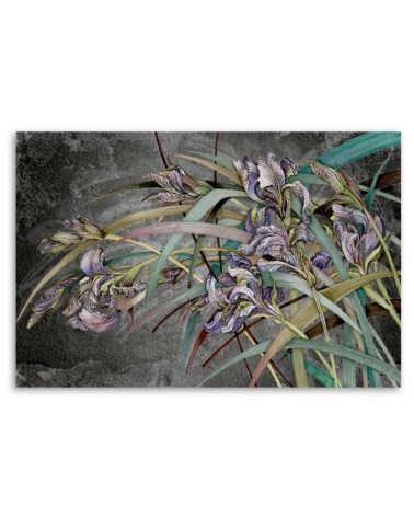 Leinwanddruck - Iris Blumen im Wind | Feeby