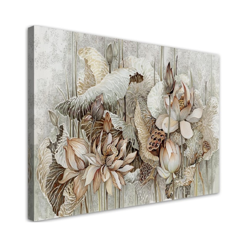 Modernes Wandbild - Saint Lotos Blumen | Feeby