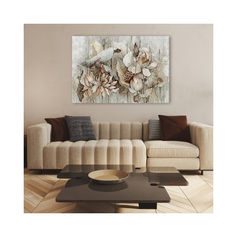 Modernes Wandbild - Saint Lotos Blumen | Feeby