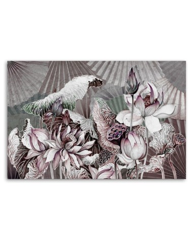 Leinwandbild modern - Heilige Lotos und Fanter | Feeby