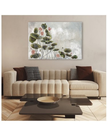 Modernes Wandbild - Rote Wasserlilie | Feeby