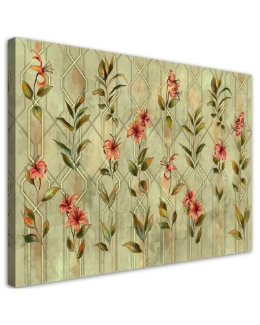 Yellow flower lily - Bedroom canvas painting | FEEBY