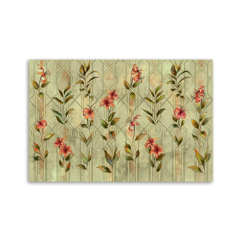 Modernes Wandbild - Lilia gelbe Blume | Feeby