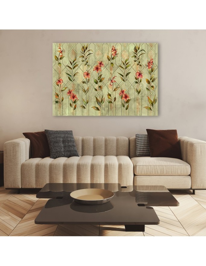 Lilia żółty kwiat - Obraz sypialni canvas | FEEBY