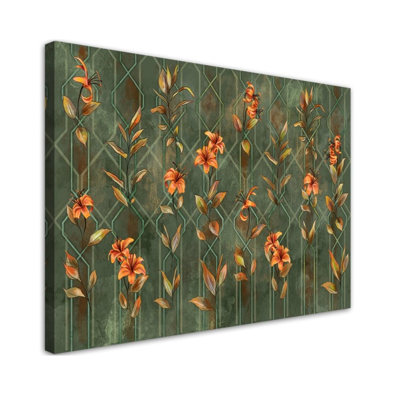 Wandbild für Wohnzimmer - Lilia gelbe Blume | Feeby