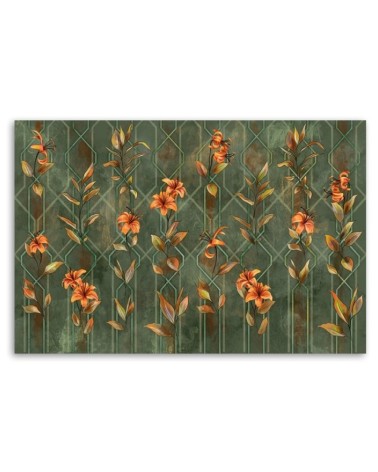 Wandbild für Wohnzimmer - Lilia gelbe Blume | Feeby