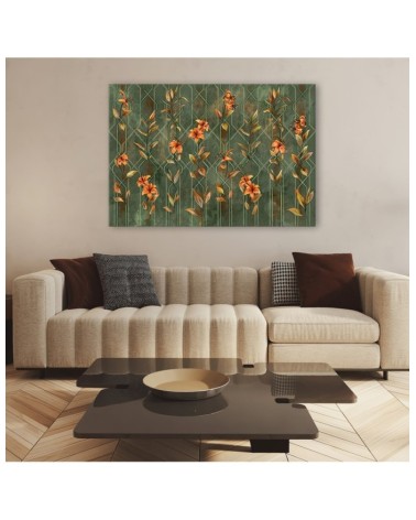 Wandbild für Wohnzimmer - Lilia gelbe Blume | Feeby