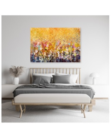 Bild auf Leinwand - Bunte Blumen Wiese Natur | Feeby