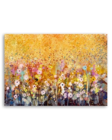 Bild auf Leinwand - Bunte Blumen Wiese Natur | Feeby