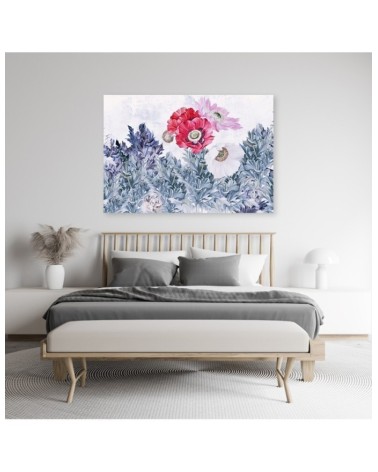 Leinwandbild - Mohnblumen wie gemalt | Feeby