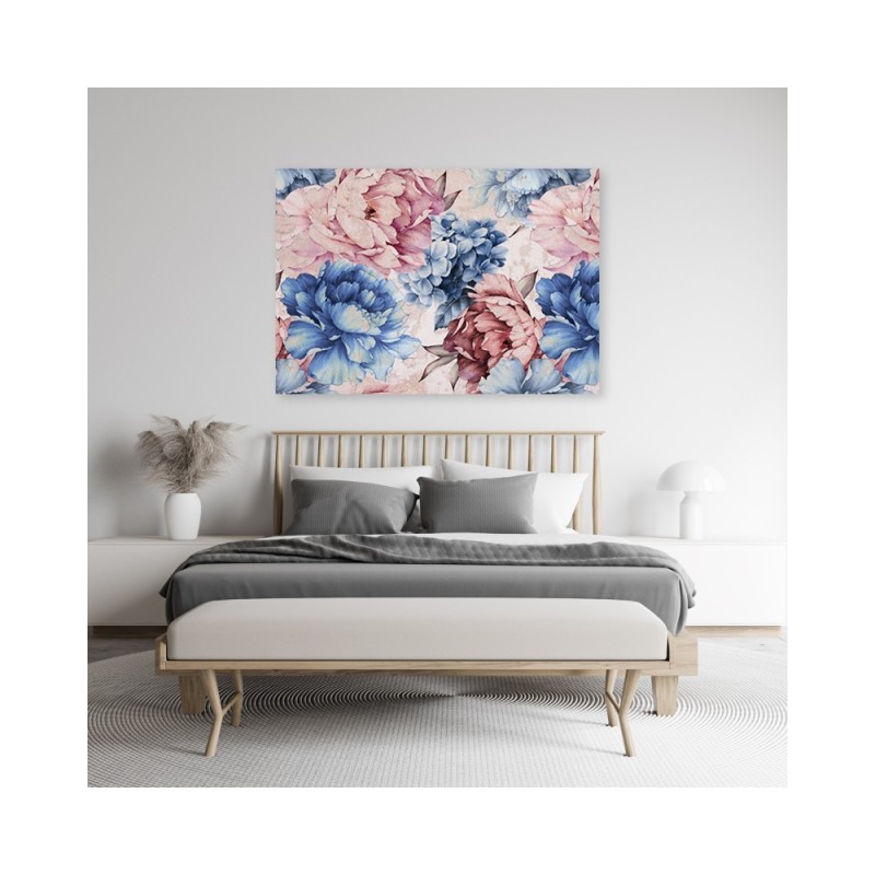 Bild auf Leinwand - Pastell Peonien Blumen Natur | Feeby