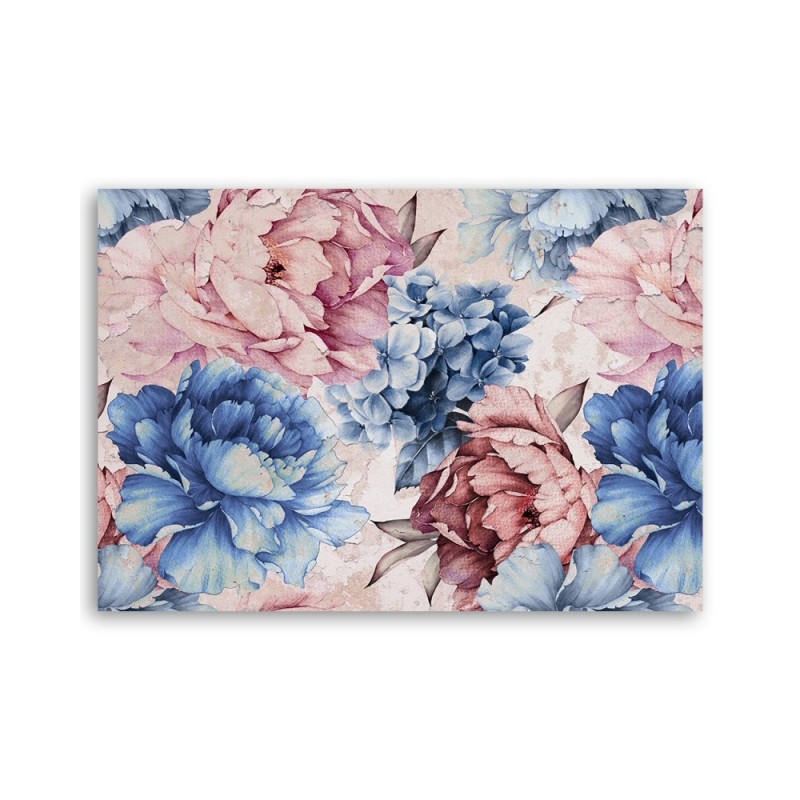 Bild auf Leinwand - Pastell Peonien Blumen Natur | Feeby