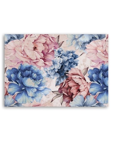 Bild auf Leinwand - Pastell Peonien Blumen Natur | Feeby