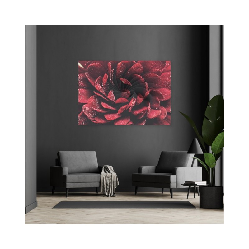 Dekoratives Leinwandbild - Makroblume | Feeby