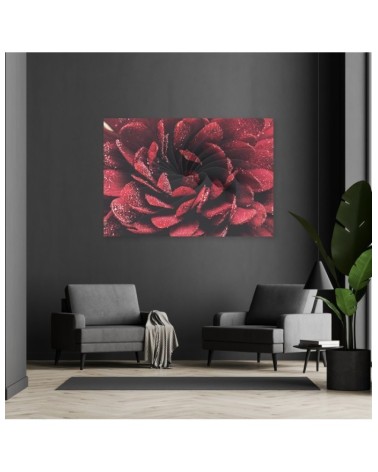 Dekoratives Leinwandbild - Makroblume | Feeby