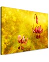 Abstrakcja tulipany kwiaty - Obraz na płótnie canvas | FEEBY